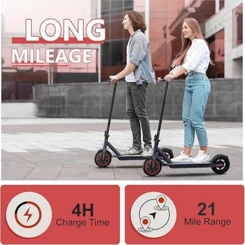 Image of MAXSHOT Electric Scooter for Adults, 8.5 /10 /14 inch Tires, 19 /22Mph, 350W /500W Motor, 21-28 Miles Range, Folding E-Scooter with Dual Suspension,APP Control