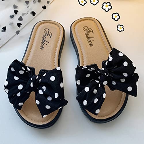 Toddler Little Kid Slides Sandals Girl Boy Slippers Non-Slip Shoes Beach Water Swim Indoor (Black, 10.5 Little Child)2