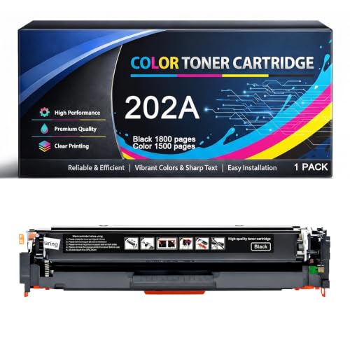 Toner HP CF500A noir compatible 202A pour imprimante LaserJet Pro M281fdw