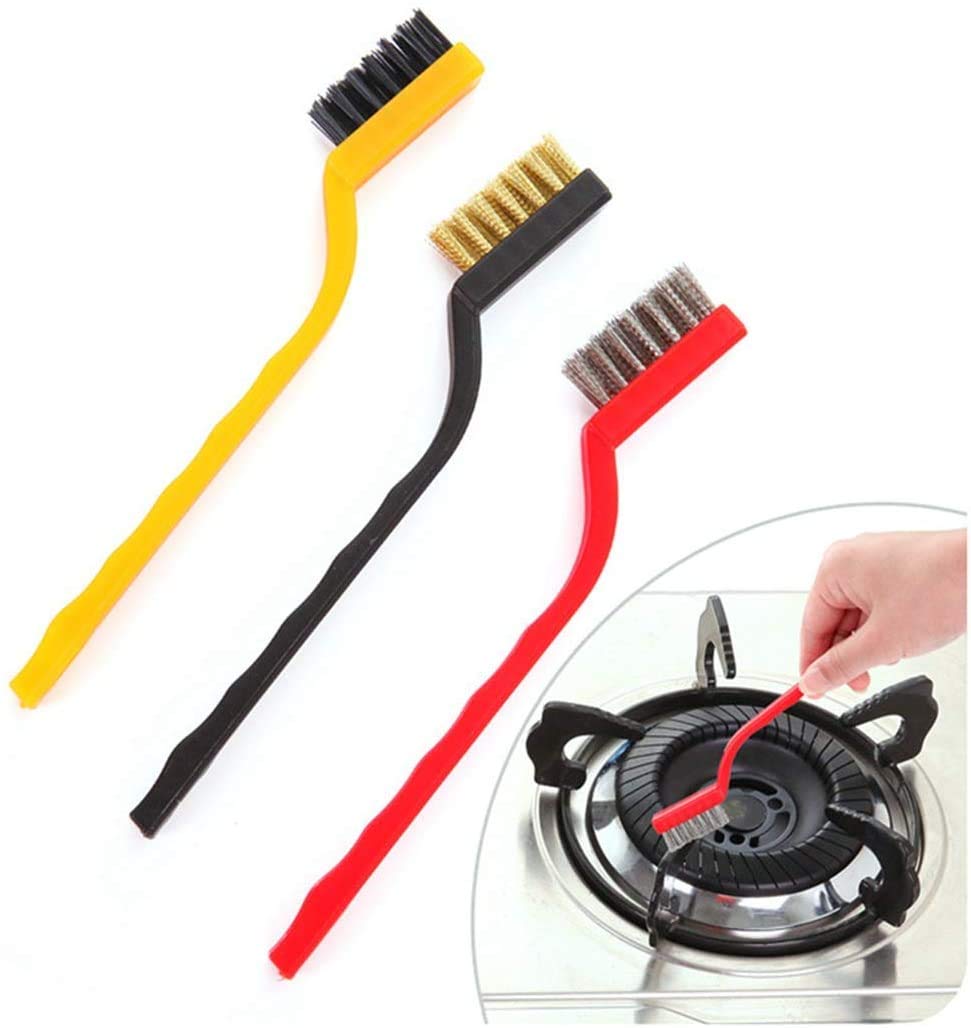 Niks Mini Wire Brush Set, Cleaning Tool Kit - Brass, Nylon, Stainless Steel Bristles 3 Pcs (Color May vary) (2) (B08Y6S3CKR) Amazon Price History, Amazon Price Tracker