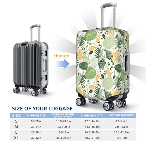 Hawaiian Style Print Luggage Cover For Suitcase,Washable Elastic Travel Suitcase Protector With Zipper Closure And Bottom Buckle – Fits 18-32" Luggage-X-Large4