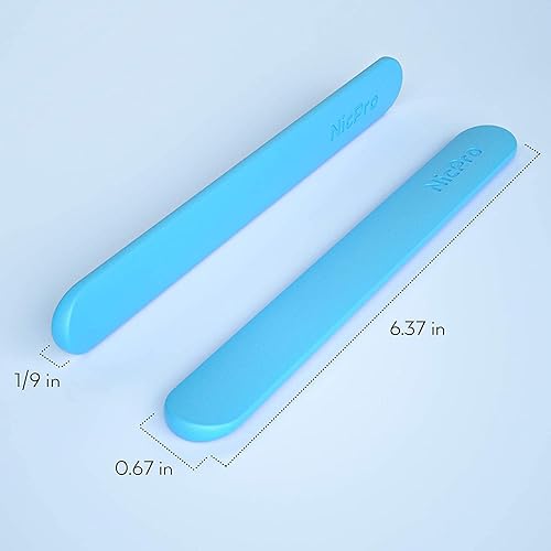 Miniatura 2 de Nicpro Kit de palitos de silicona, 2 palitos de paleta de resina de silicona y 2 espátulas de silicona raspadores para mezclar resina, cera,
