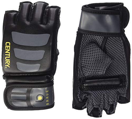 Century Brave Grip Bar Bag Gloves, Black/Grey, Small/Medium