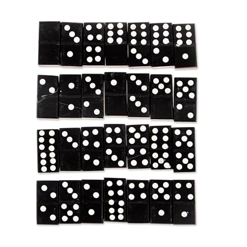 Set de Dominó Artesanal de Mármol Novica miniatura 4