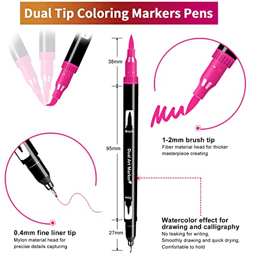 Efimeso Pennarelli Punta Fine 24 Colori Pennarelli...