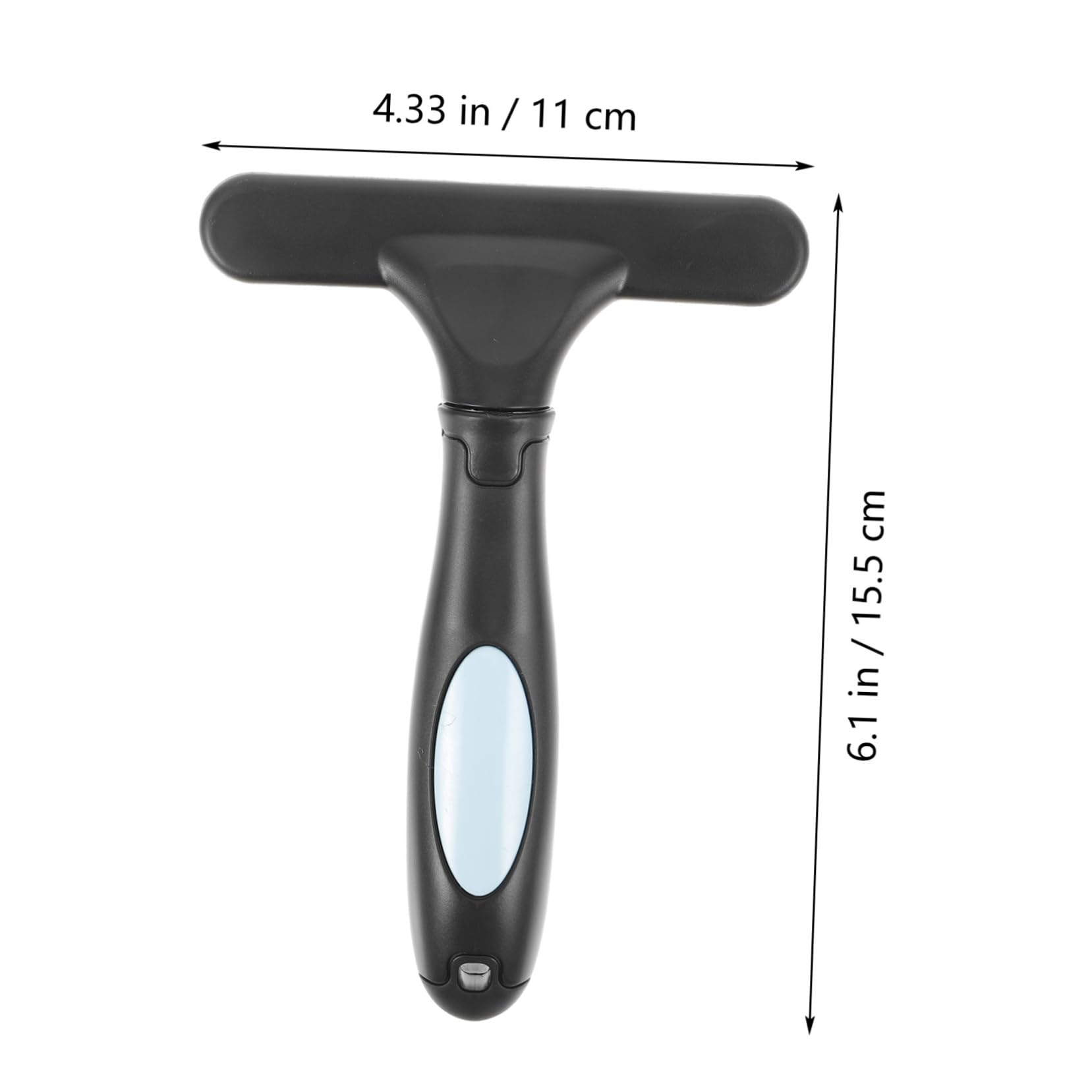 BESTonZON Double Rows Plastic Pet Comb Brush Efficient Grooming Tool for Dogs and Cats Stainless Steel Teeth for Easy Shedding Removal Blue Color for Healthy Skin and Coat Care