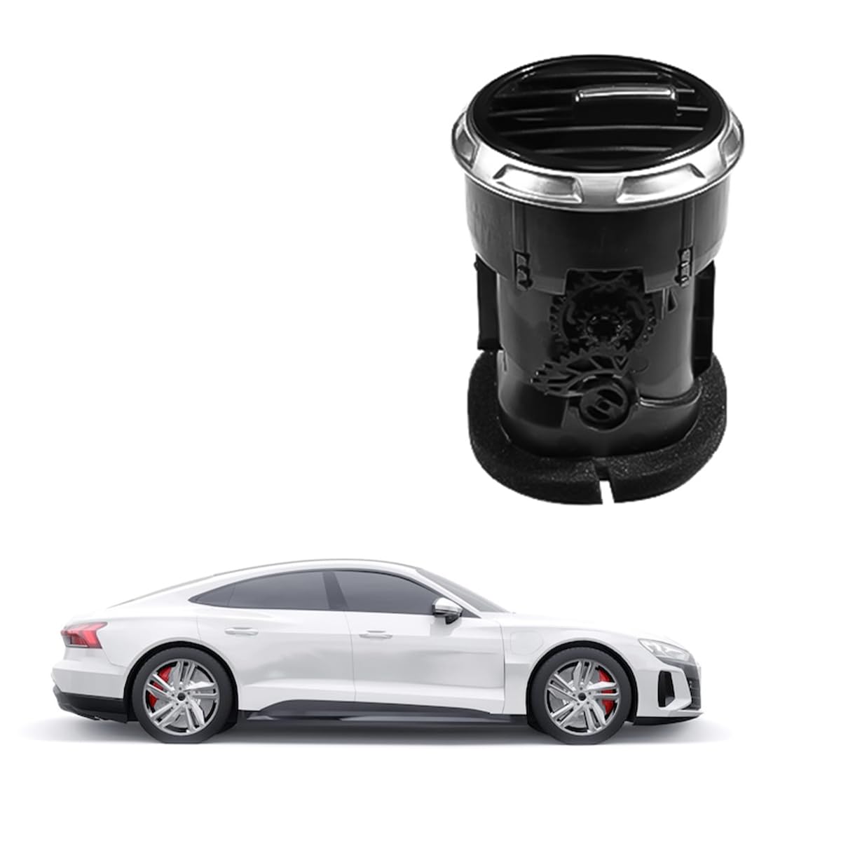 Griglia di ventilazione, pannello griglia di ventilazione compatibile con Audi TT TTS MK2 8J 2007-2014, griglia di riscaldamento aria condizionata, cruscotto anteriore, presa d'aria