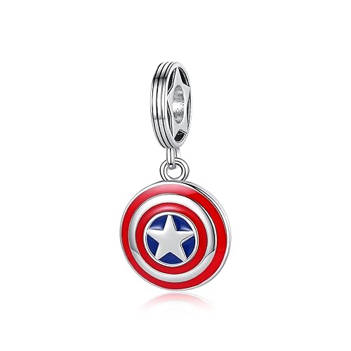 Immagine del prodotto MGIUL Delicato Ciondolo Con Perline Scudo Americano per Bracciali E Collane - Perline Ciondolo In Argento 925 Perline Sciolte Accessori Per Fai Da Te, Gioielli Per Ragazze Regali Per Donne Squisite