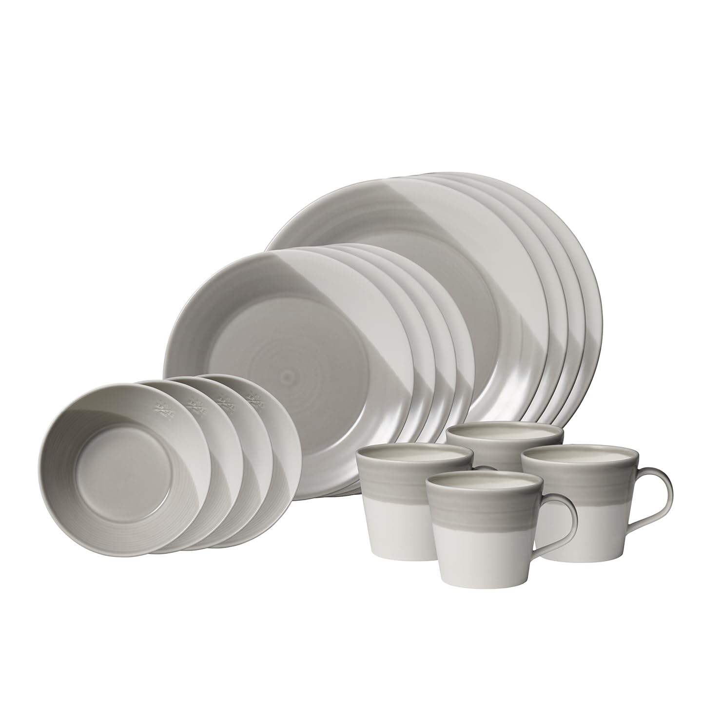 Royal Doulton Bowls Of Plenty 16-Piece Dinnerware Set Gray