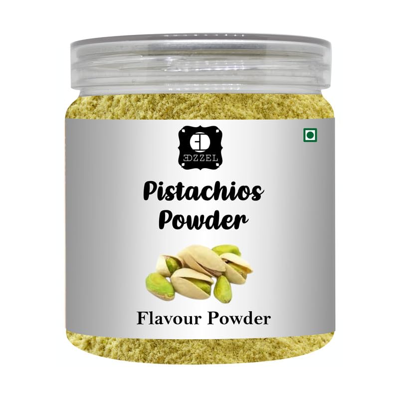 EDZZEL Dried Pistachios Powder – Pistachio Nut Powder for Baking, Desserts, Smoothies, Ice Cream, Cookies, Cakes, Fillings &amp; Gourmet Cooking – Versatile Pantry Ingredient