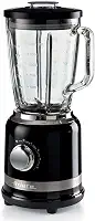 Ariete 585, Liquidificador Linha Moderna, Copo de Vidro 1.5 L, 4 Lâminas de Aço Inoxidável, 4 Velocidades + Pulso, 1000 Wats - 127V, Preto