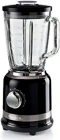 Ariete 585, Liquidificador Linha Moderna, Copo de Vidro 1.5 L, 4 Lâminas de Aço Inoxidável, 4 Velocidades + Pulso, 1000 Wats - 127V, Preto