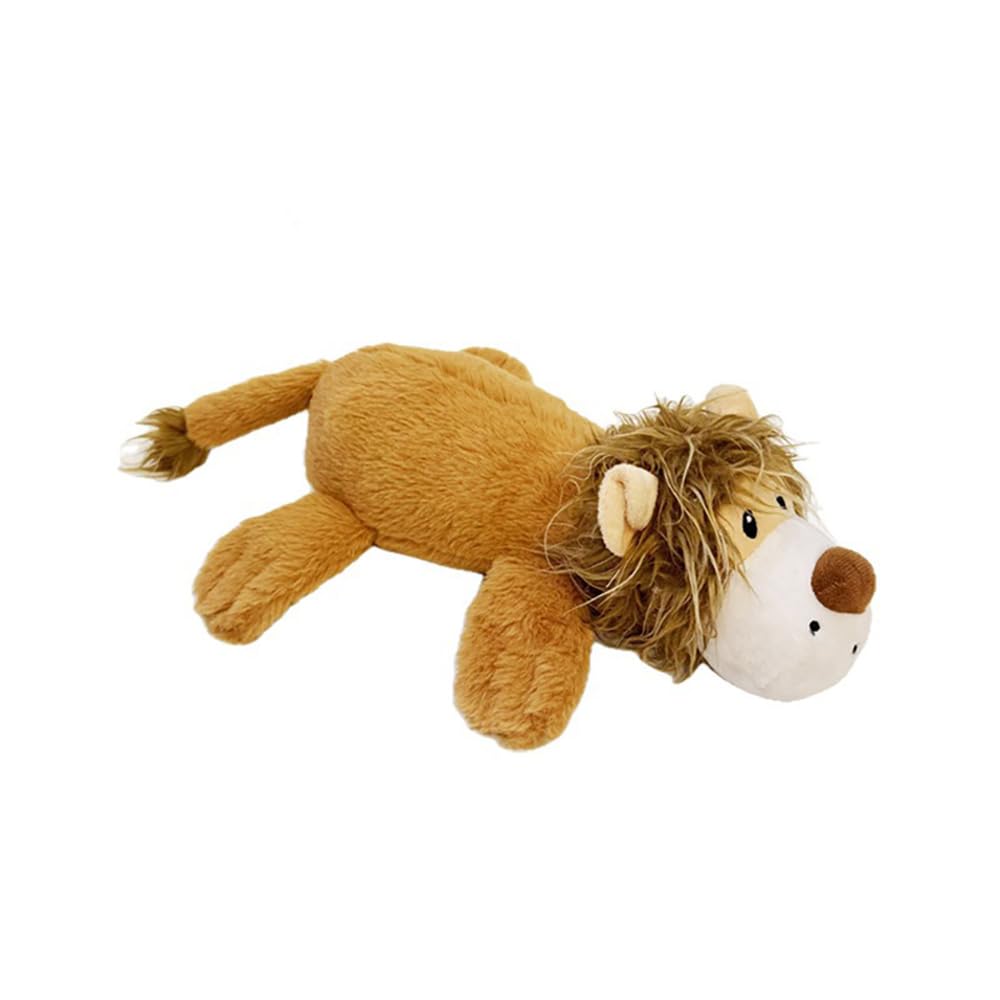 BT Bear Pet Squeaky Toys,Plush Dog Toy Chew Toys,Cute Training Squeaky Toys for Cats Puppy Small Dogs Medium Large Dogs,Lion — image 1