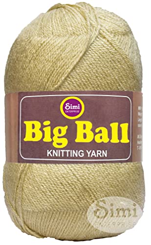 Image of Big Ball Pista (600 gm) Wool Ball Hand Knitting Wool /Art Craft Soft Fingering Crochet Hook Yarn, Needle Knitting Yarn Thread dyeM M NB