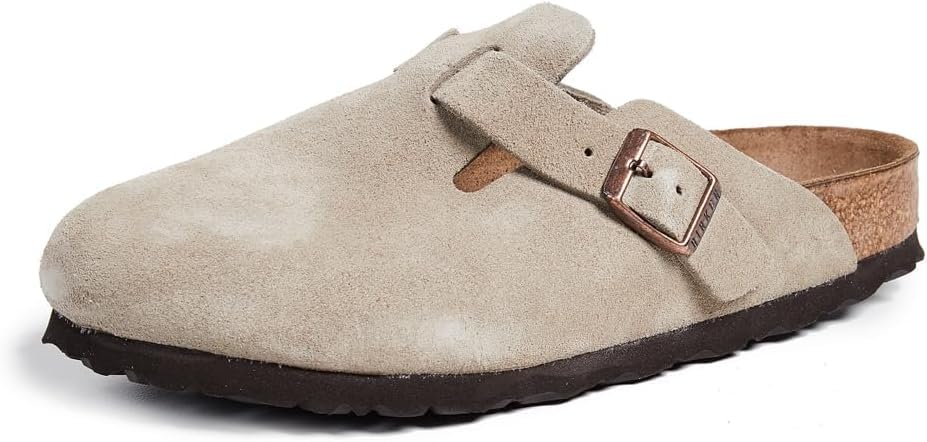 Birkenstock Unisex Boston Soft Footbed Clogs, Taupe, 12-12.5 Women/10-10.5 Men, 43EU