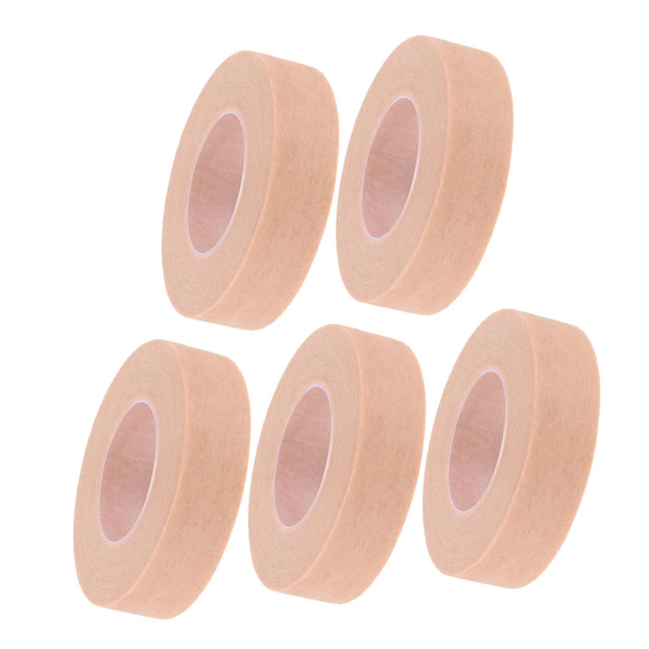 GOOHOCHY 5 Rolls Tape for Face Eyelash Extension Adhesive Tape Skin-Friendly Makeup Adhesive for Eyeshadow Natural Lash Extension Supplies Breathable Eyelash Grafting Tapes
