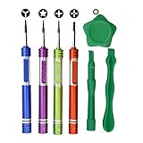 NewSilkRoad Replacement for iPhone 7 Metal Magnetic Repair Opening Tool Set Precision Screwdriver LCD Opening Suction Cup Plastic Pry Spudger (Random Color Shipped) Model:XL-003