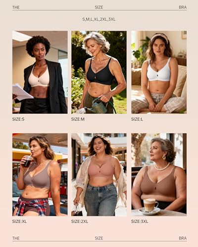 Image of ProKloud Bras for Women No Underwire Wireless Jelly Bras Full Coverage Seamless Push Up Bralettes Support Tshirt Bra