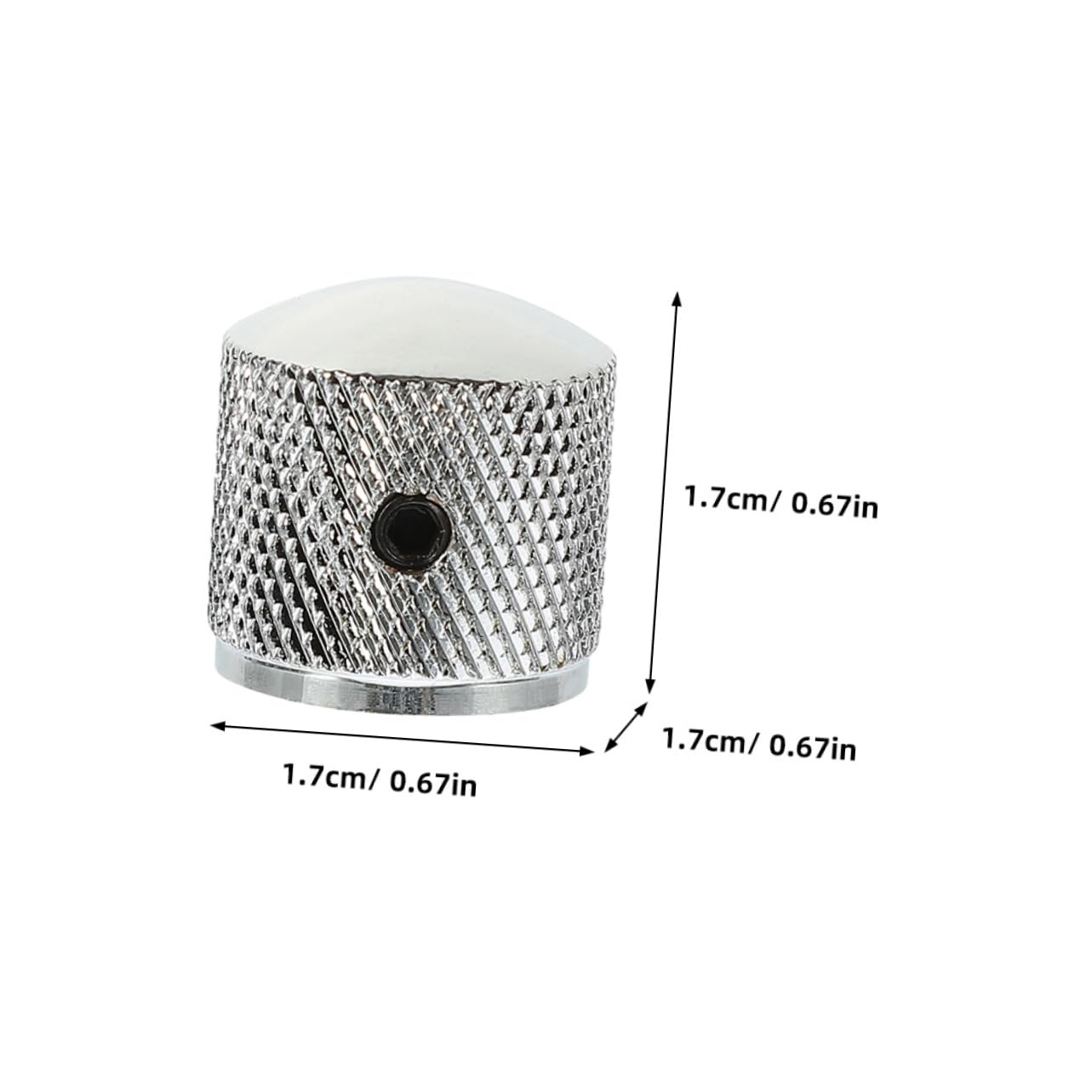 ibasenice Guitar Sound Knobs 4pcs Metal Volume Control Knobs for Electric Bass Design