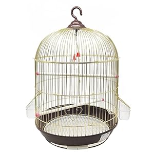BPS Jaula Pájaros Metal Grande con Comedero Bebedero Columpio Saltador Cubeta BPS-12006