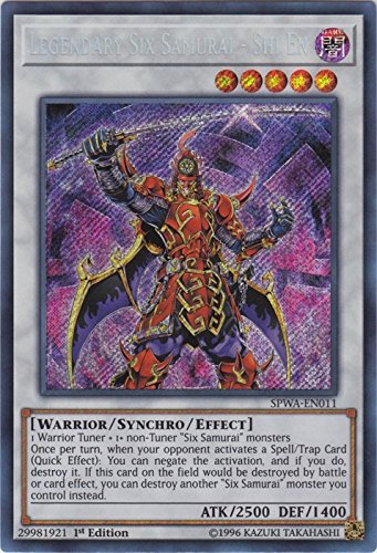 Legendary Six Samurai - Shi En - SPWA-EN011 - Secret Rare - 1st Edition - Spirit Warriors (1st Edition)