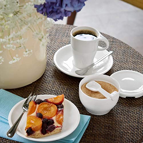 Miniatura 3 de Villeroy Boch Coffee Passion Taza De Café Con Plato 2 Piezas Blanco, Apto Para Lavavajillas, Apto Para Microondas, Vajilla, Taza De Café Blanca, Premium Porcelain