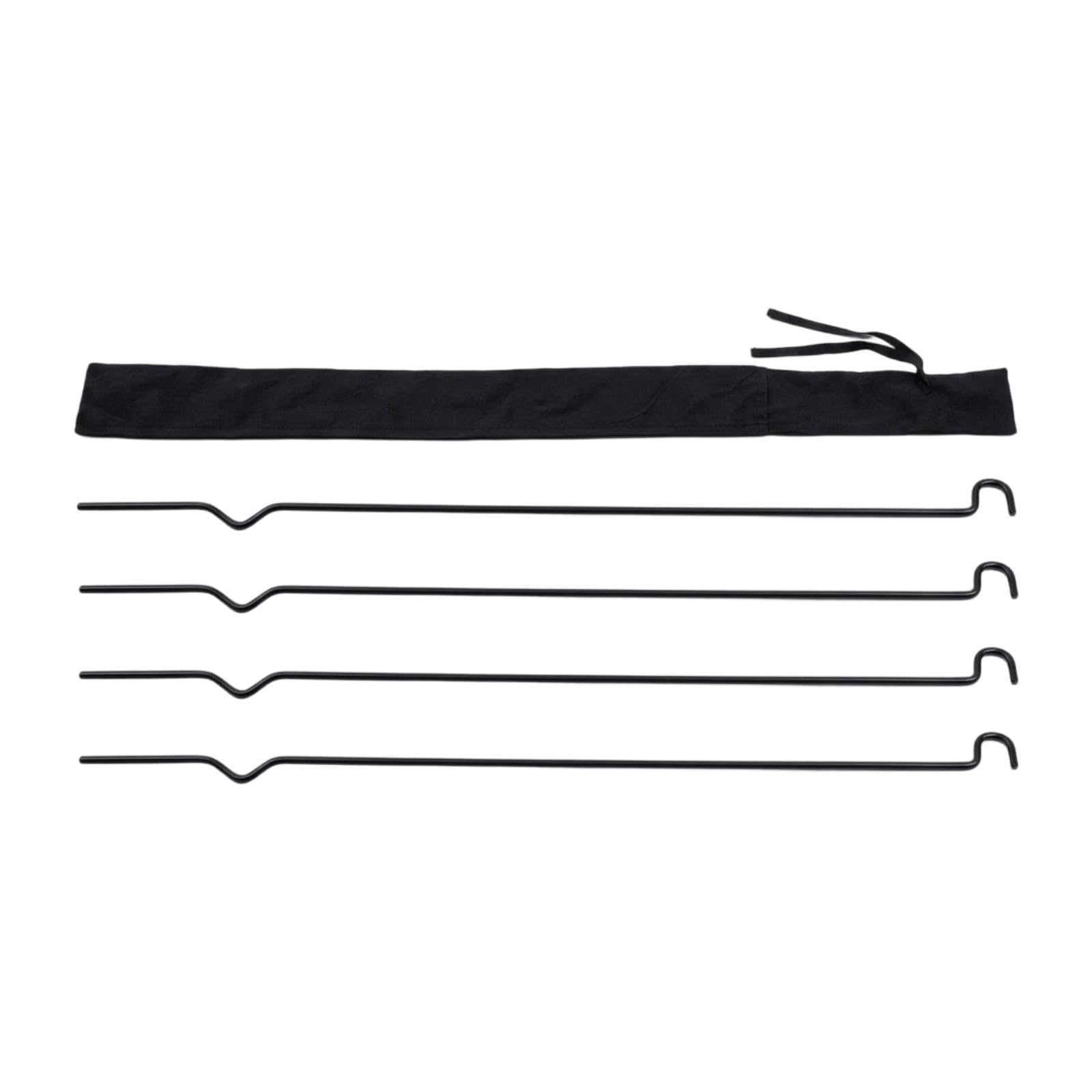 4 Teiliges Ersatz Dachzelt Fensterstützstangen Set Aus Metall für Markisen Und Dachzelte, Campingzubehör, Länge 105cm