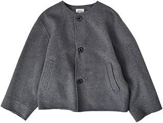 [オーチバル・オーシバル] リバーウールビーバー ノーカラー ラウンドネック ブルゾン or-a0746rev レディース s2025aw