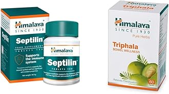 Septilin Tablets - 60 Tablets & Himalaya Wellness Since 1930 Pure Herbs Triphala Bowel Wellness - 60 Tablets