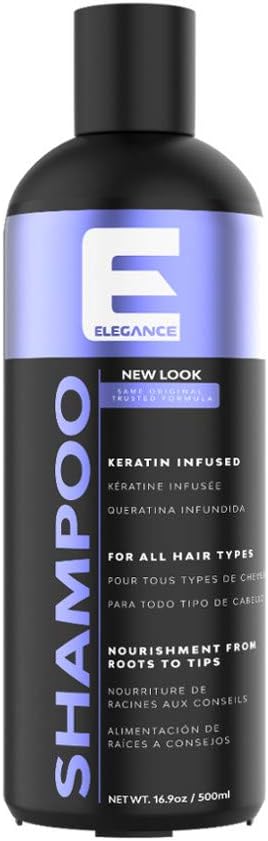 Elegance Gel Hair Shampoo, Keratin-Infused, 16.9 oz
