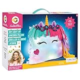 Make It Real GoldieBlox - DIY Glowing Unicorn Pillow STEM DIY Arts & Crafts - Includes Sewing Kit and Color Changing Lights