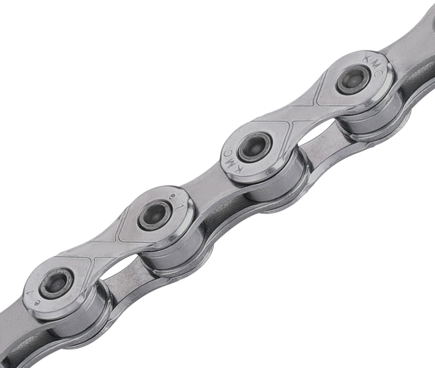 KMC E1 EPT gewachste Single Speed eBike Kette Dunkelsilber 130 Glieder
