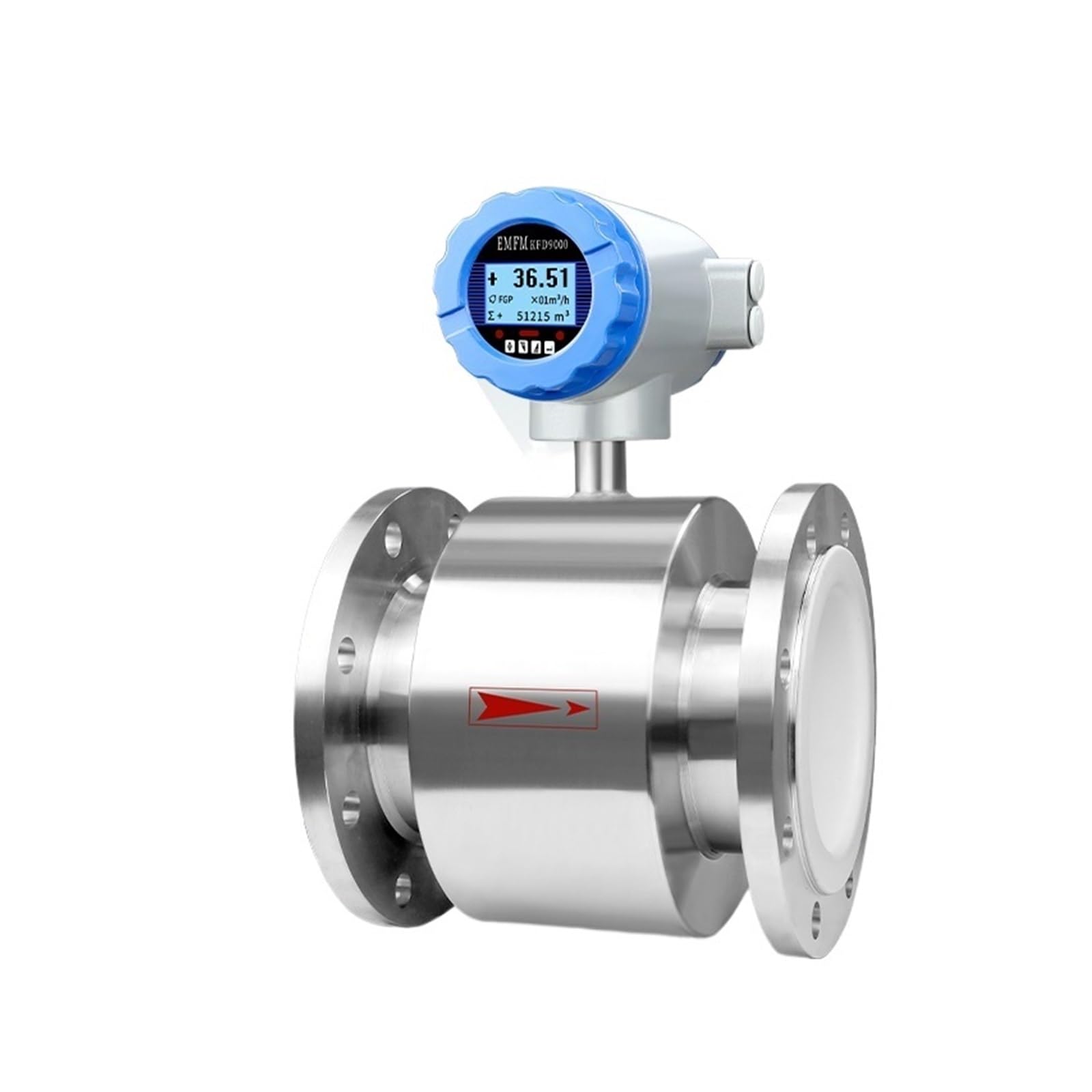 LEOTNNDQ Stainless Steel Electromagnetic Flow Digital Flow Water Meter Magnetic Flowmeter(DN100 220VAC)