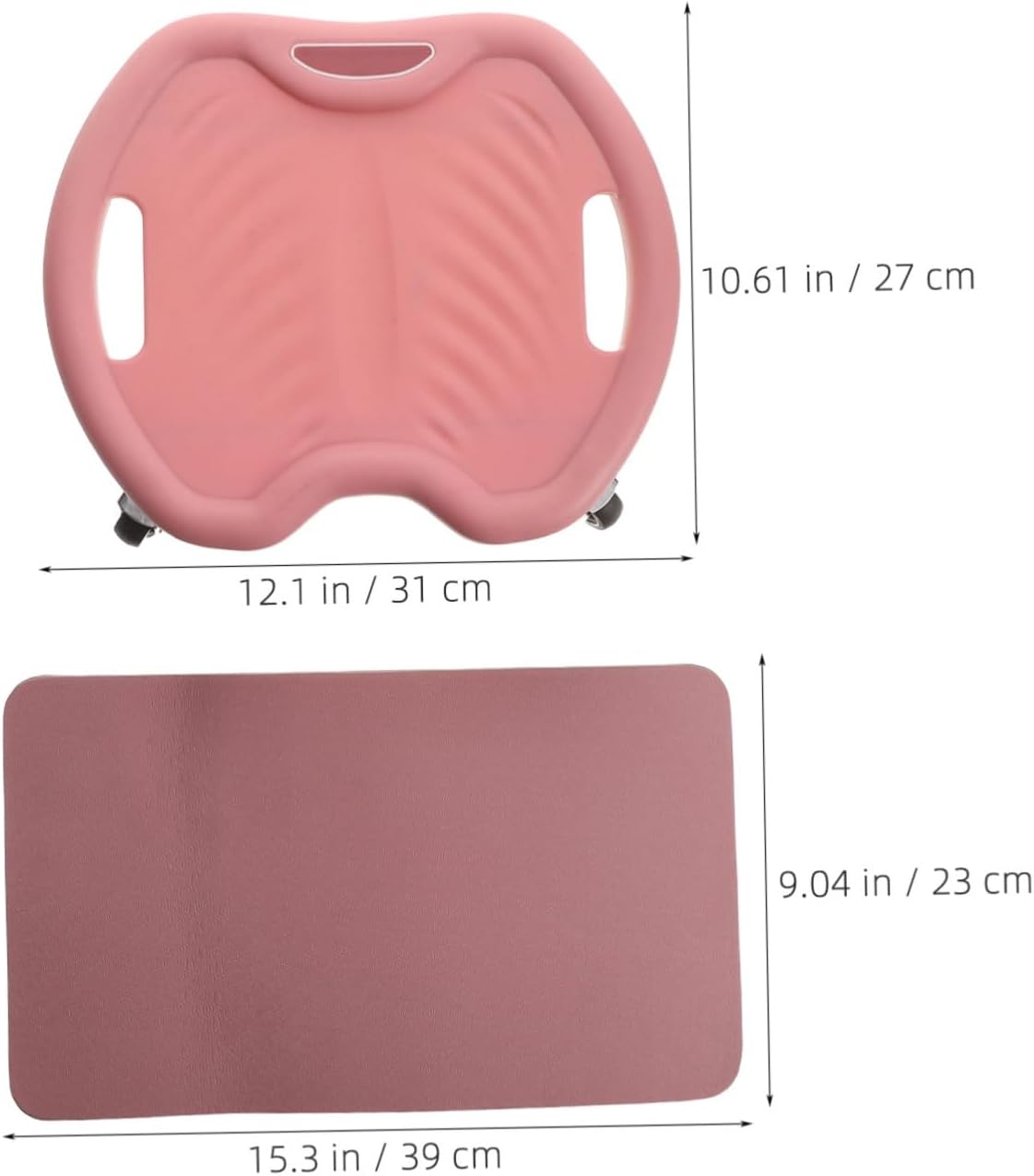 Ab Roller Wheel 4-wheel Silent Core Abdominal Strength Training Equipment with Knee Pad for Home and Travel Ab Workout