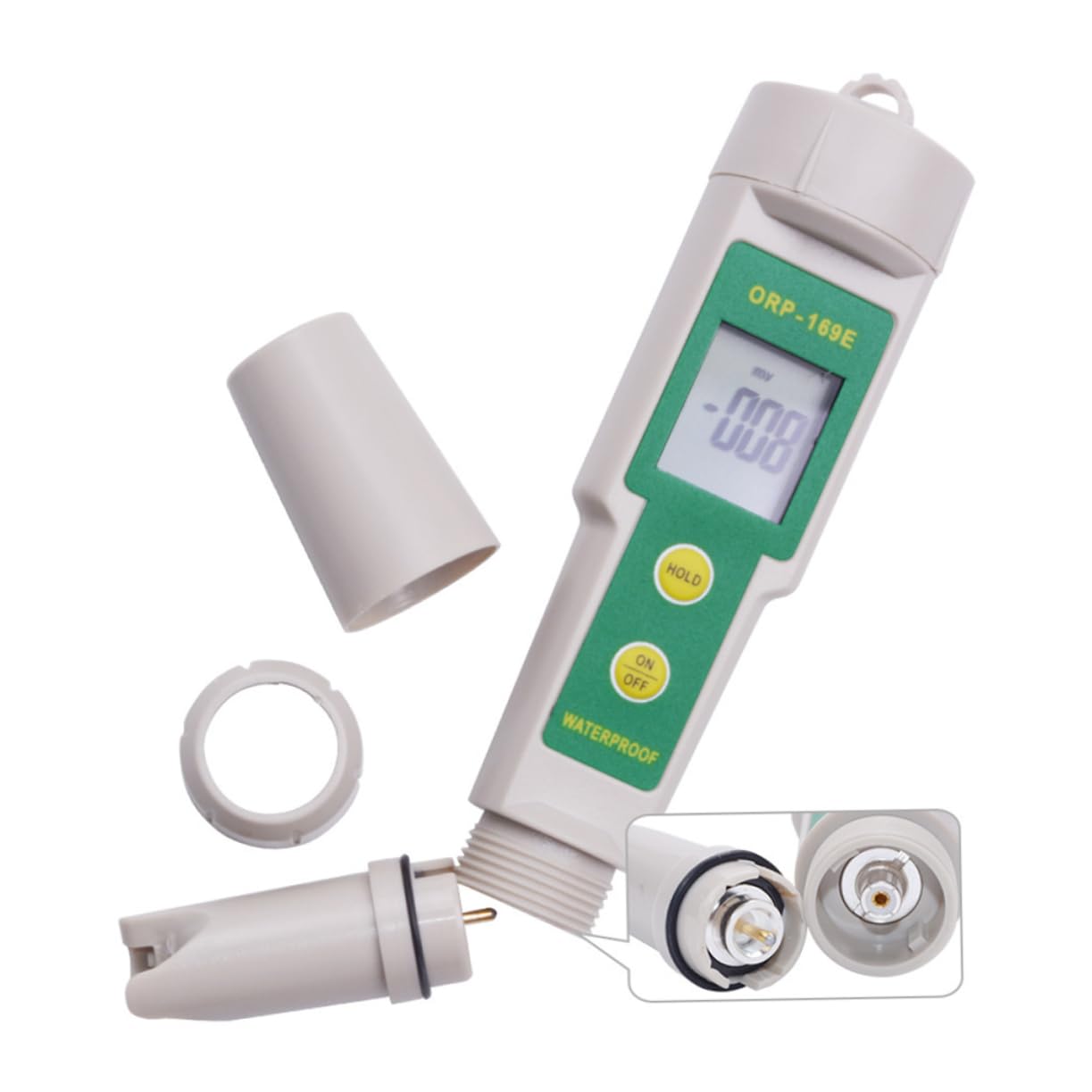 Mipcase Tester Misuratore Orp Digitale Lcd Rilevatore Redox Monitor Qualità Acqua Tester per Trattamento Acqua Compatto Portatile Adatto Condizionamento Laboratorio Agricoltura
