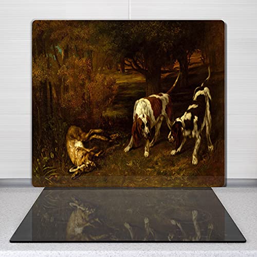 Tapis de découpe induction décor animaux pour cuisine chaleureuse