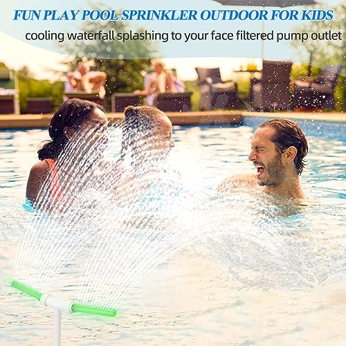 Opwulo Fonte de Piscina - Fontes de Água com Spray Duplo para Piscinas Acima do Solo/Inground, Nataç