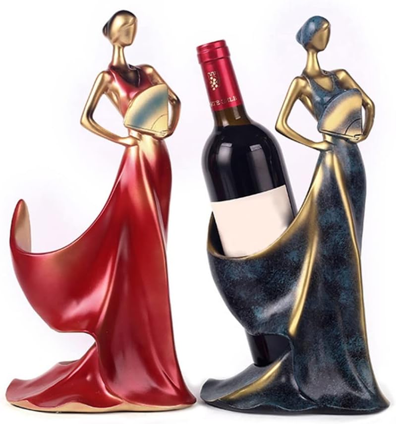 Resin Temperament Beauty Model Wine Bottle Rack Cabinet Living Room Decoration