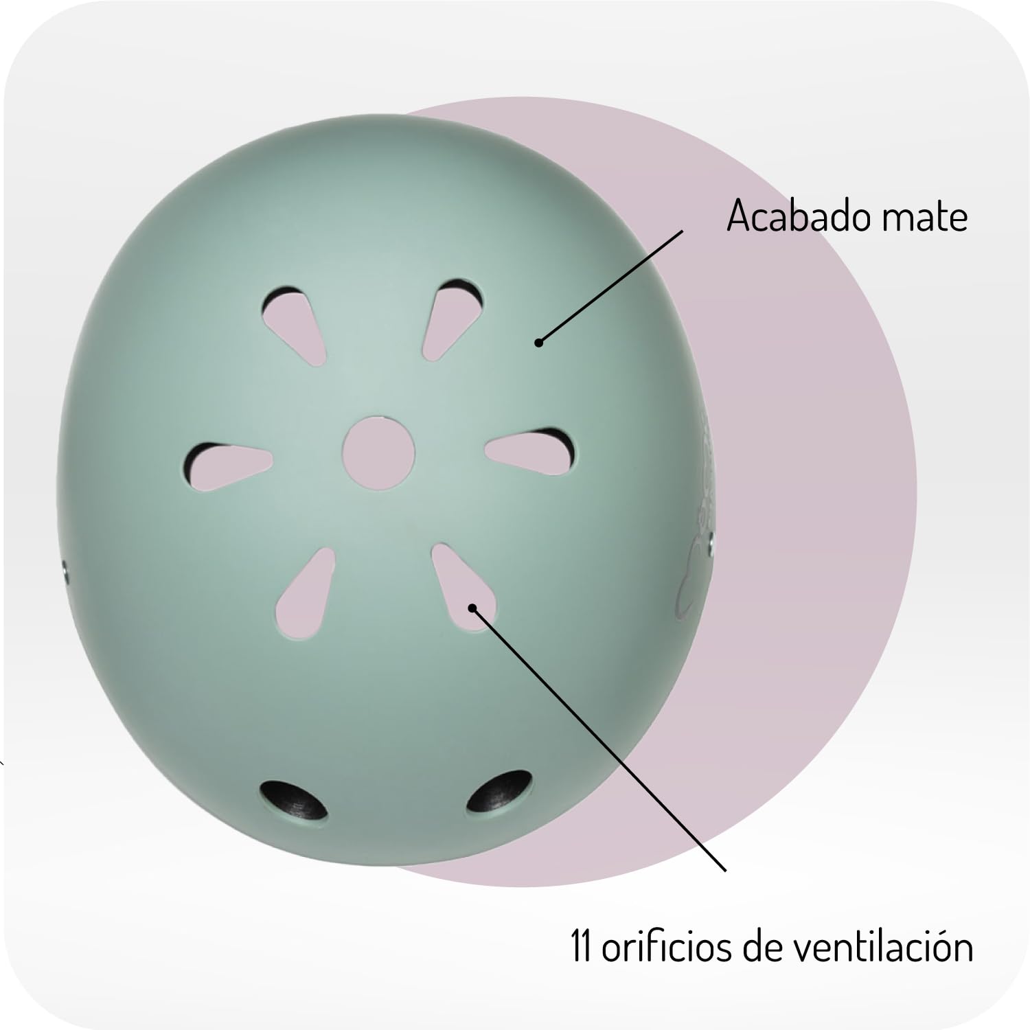 Casco Ajustable para Niños 1-4 Años 47-58 cm Bicicleta Prueba de Golpes 11 Orificios Ventilación