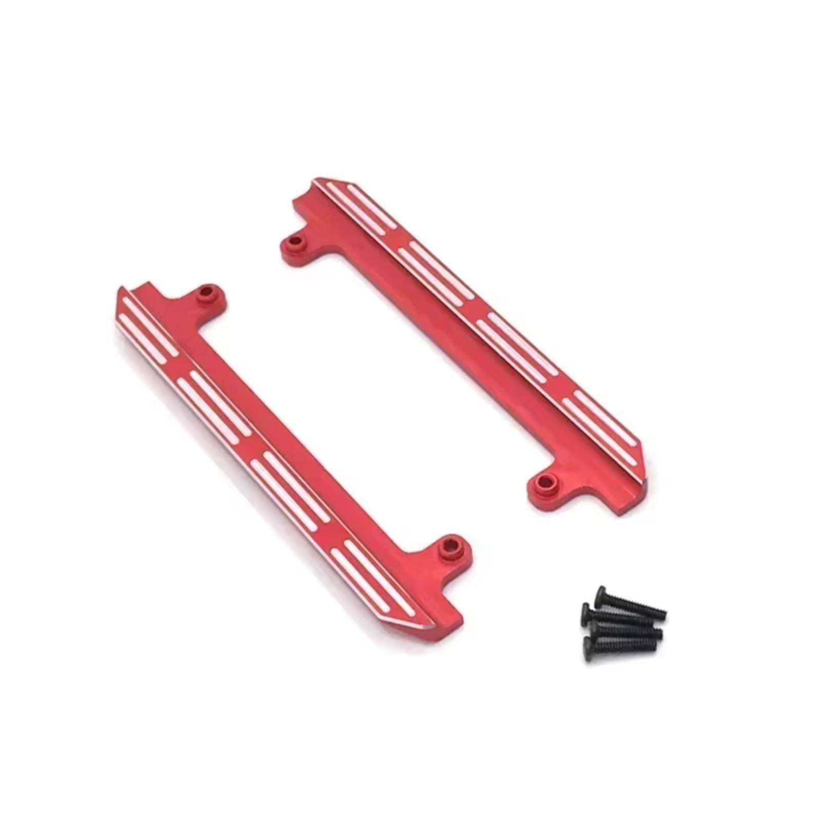 Ricambi Modellini RC Per Suzuki Per Jimny 1/16 Rc Crawler Car Parts Pedali Laterali In Metallo Accessori Di Aggiornamento Giallo Rosso Nero(Red)