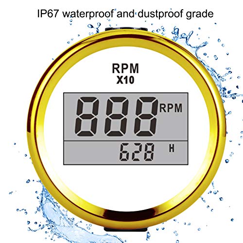 Medidor de tacômetro, luz de fundo do medidor Tacho para motor do gerador/motor a gasolina para carr