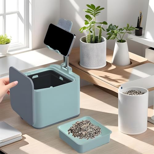 Support de smartphone inclinable pour éviter les douleurs cervicales avec pot à stylo bureau - 4