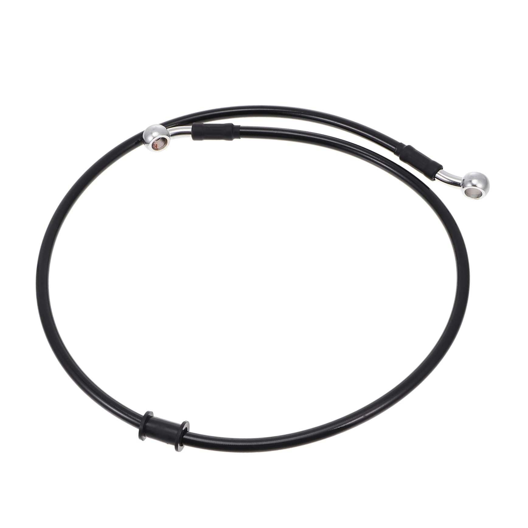 MUCKLILY 1pc Motorcycle Brake Hose Nylon Iron Material Front Brake Line for Bike