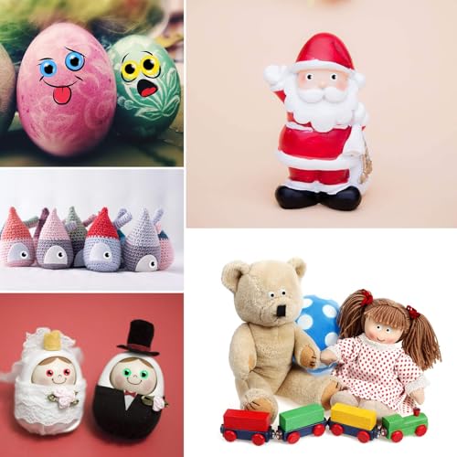 upins 1000 pcs self adhesive googly wiggle eyes for diy multi colors and sizes craft sticker eyes