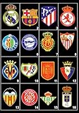 SOLOLED Colección de Escudos de Fútbol 16 escudos de la liga de futbol...