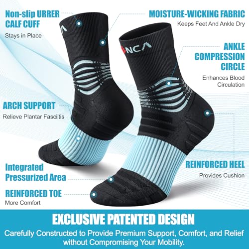 Image of NEENCA Professional Compression Socks for Women Men Circulation, 20-30 mmHg | Compression Support, Women's Fit