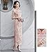 Party Women Dress Luxury China Style Elegant Banquet Long Qipao Oriental Female Wedding Slim Prom Cheongsam Gowns (Color : Pink, Size : Medium)