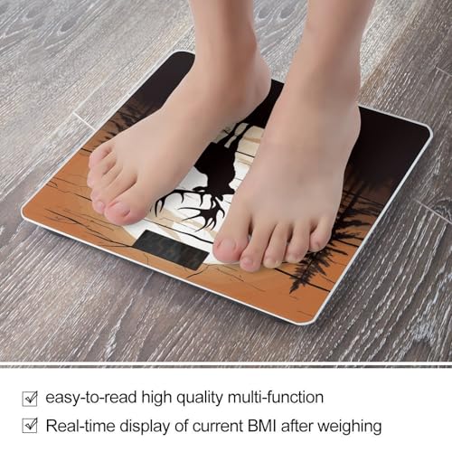 Báscula digital de baño con pantalla LED y vidrio templado miniatura 5