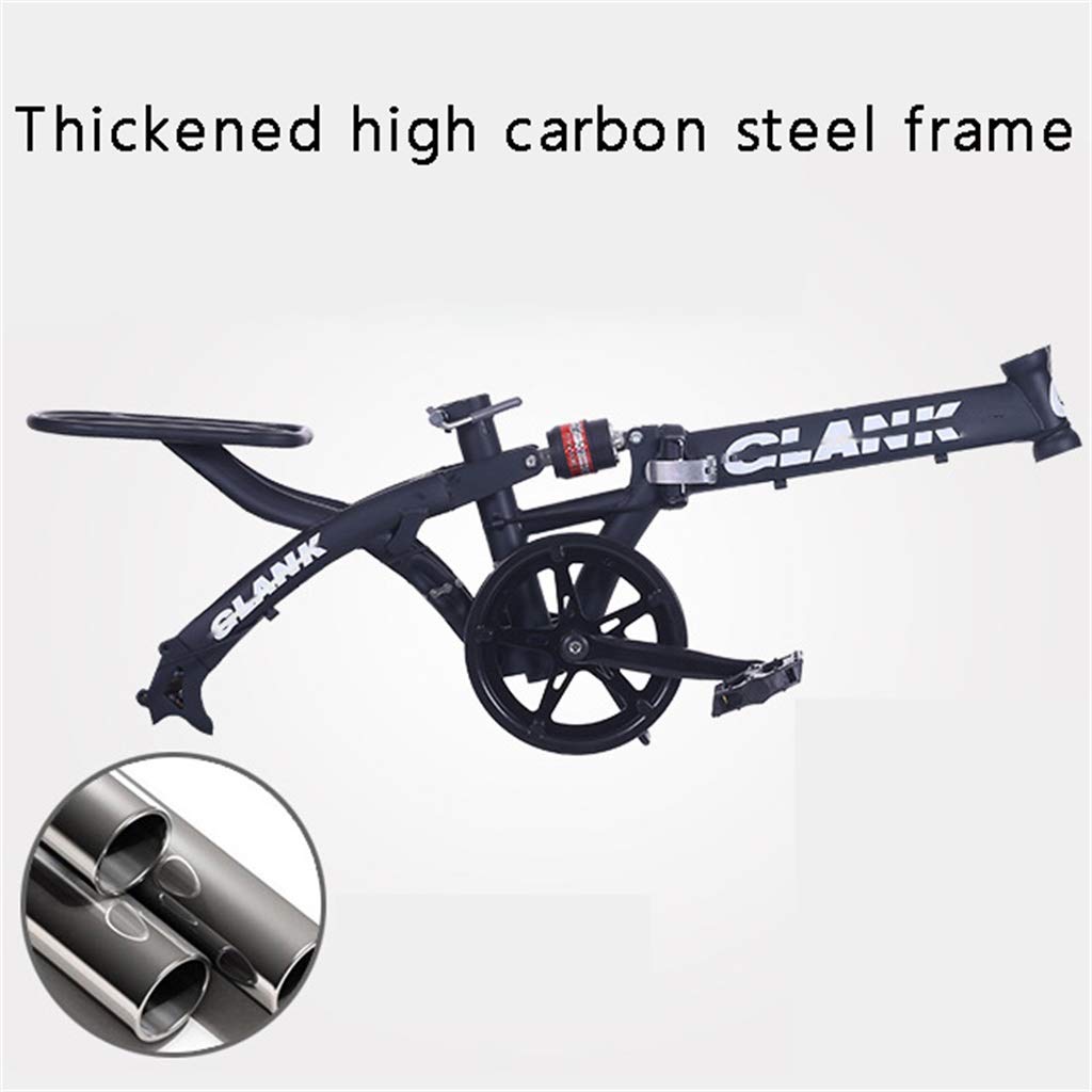 Bicicletta Pieghevole 16" City Bike Pieghevole, 6 velocità, Anteriore e Posteriore Mudgard,Unisex, Adatta a Partire da 145 cm – 180 cm