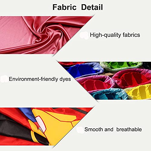 Cotatero Kids Superhero Capes Set Costume With Wristbands Toys For Birthday Party Christmas Gift (5Pcs Kids Superhero Capes) #TOP4